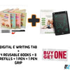 Digital writing pad+Magic Book Set (4 Book, 8 refill, 1 Pen, 1 Grip Pen)