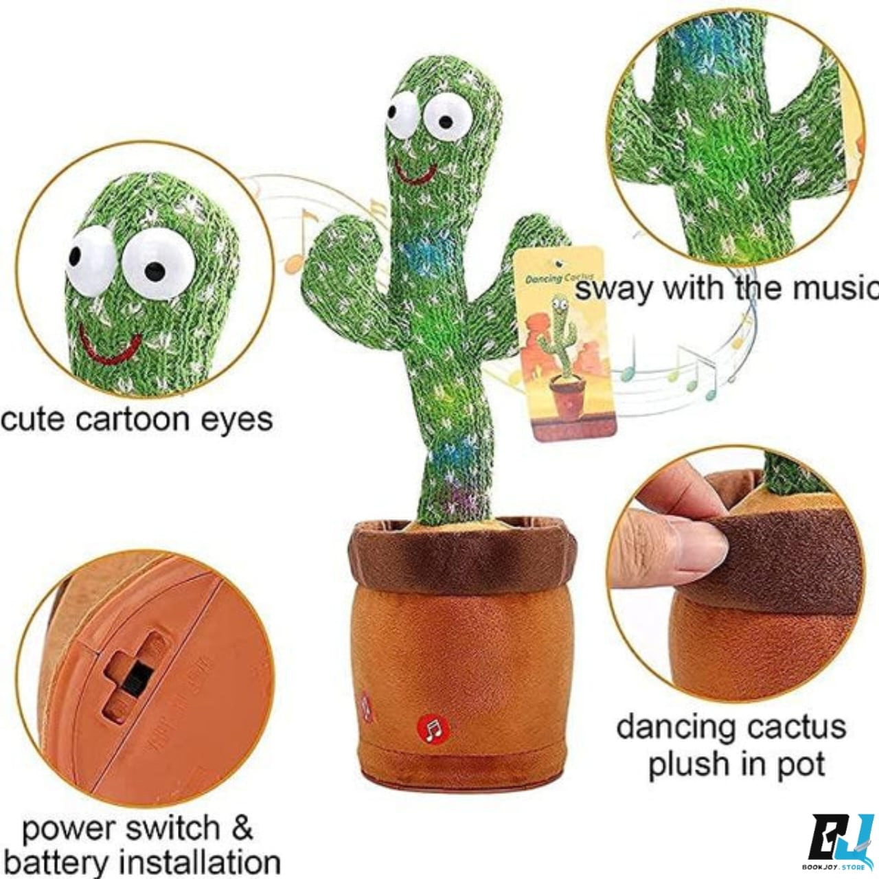 LED Musical Dancing & Mimicry Cactus Toy